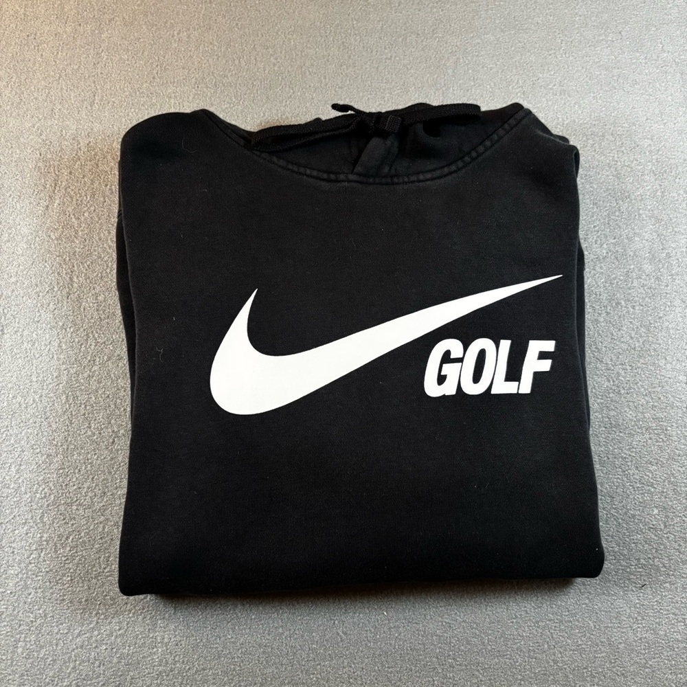 Nike Men's Club Fleece Golf Black Hoodie